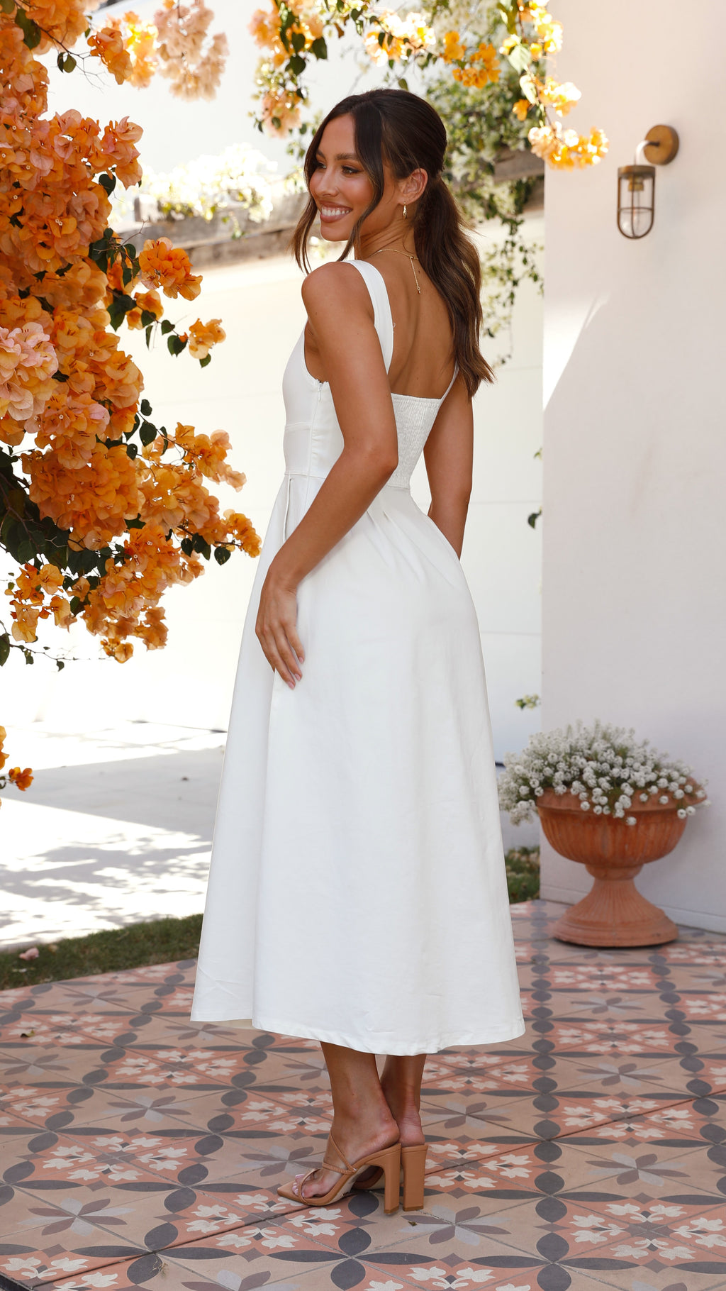 Farrow Maxi Dress - White