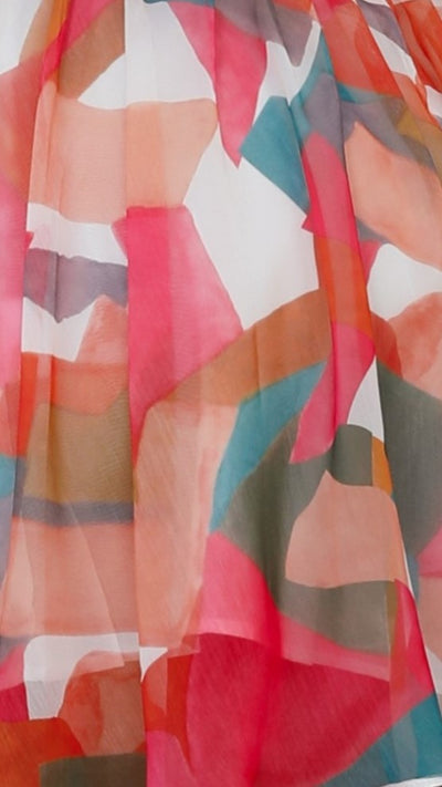 Load image into Gallery viewer, Darlia Mini Dress - Pink/Orange
