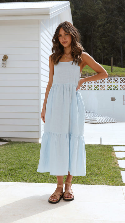 Load image into Gallery viewer, Nico Maxi Dress - Blue - Billy J
