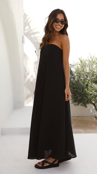 Load image into Gallery viewer, Connie Maxi Dress - Black - Billy J
