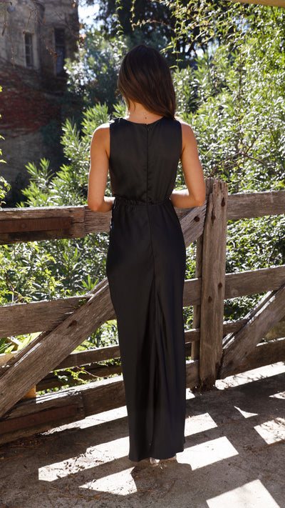 Load image into Gallery viewer, Lucia Maxi Dress - Black - Billy J
