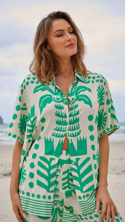 Load image into Gallery viewer, Lola Shirt - Nazare Print - Billy J
