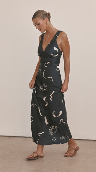 Load image into Gallery viewer, Glacia Maxi Dress - Navy - Billy J
