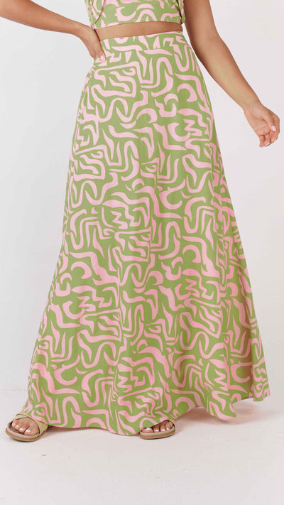 Load image into Gallery viewer, Paradise Maxi Skirt - Voyage Print
