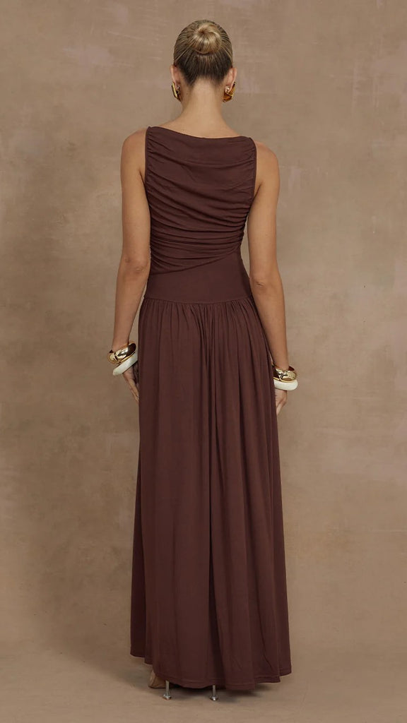 Nalla Maxi Dress - Brown - Billy J