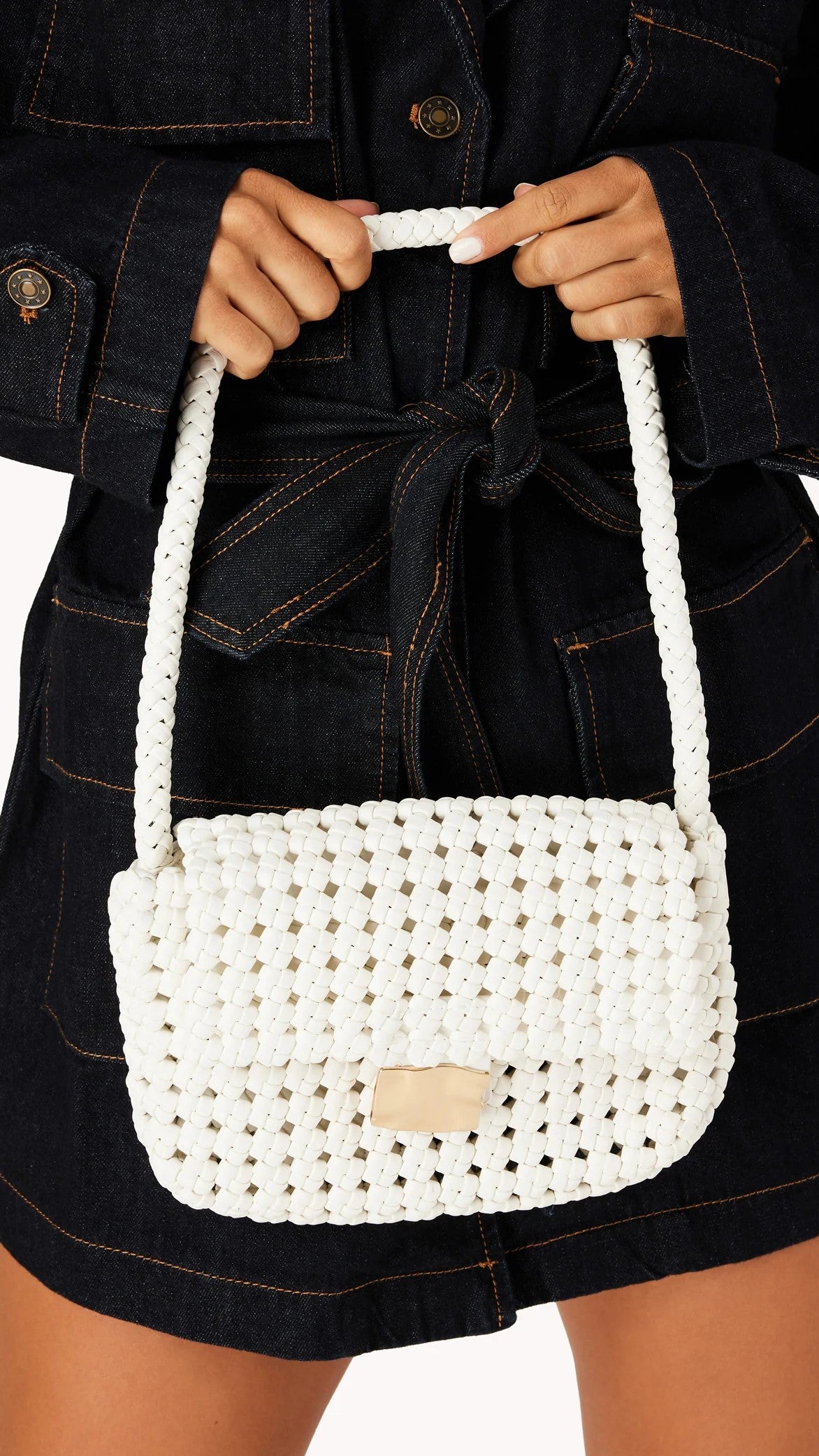 Mulan Shoulder Bag - White - Billy J