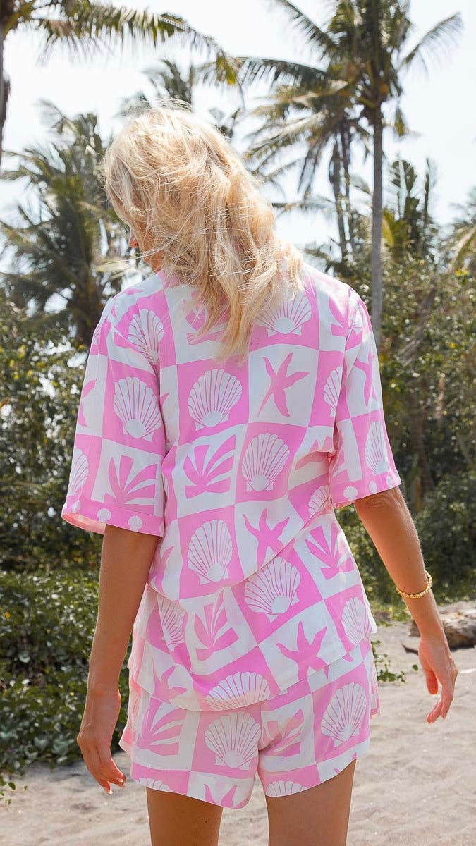 Port Villa Shirt - Pink - Billy J