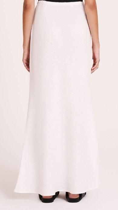 Load image into Gallery viewer, Amani Linen Skirt - White - Billy J
