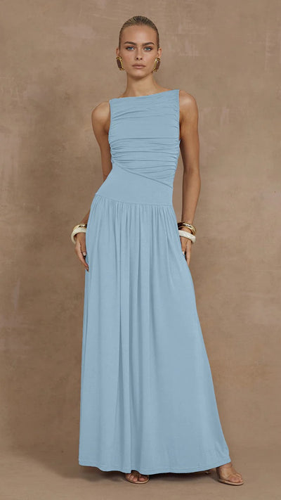 Load image into Gallery viewer, Nalla Maxi Dress - Ice Blue - Billy J
