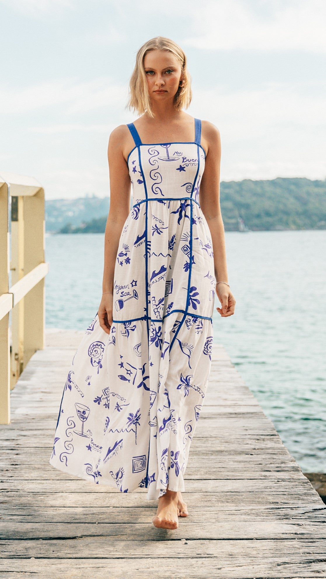 Eileen Maxi Dress - Biaritz Print - Billy J