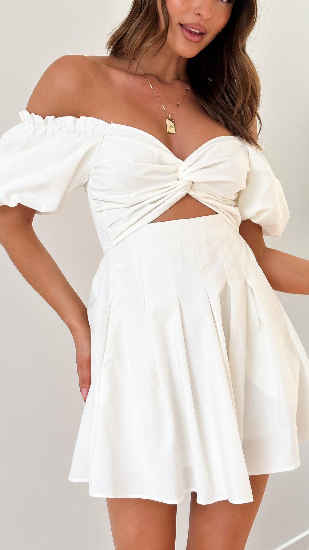 Stelle Mini Dress - White