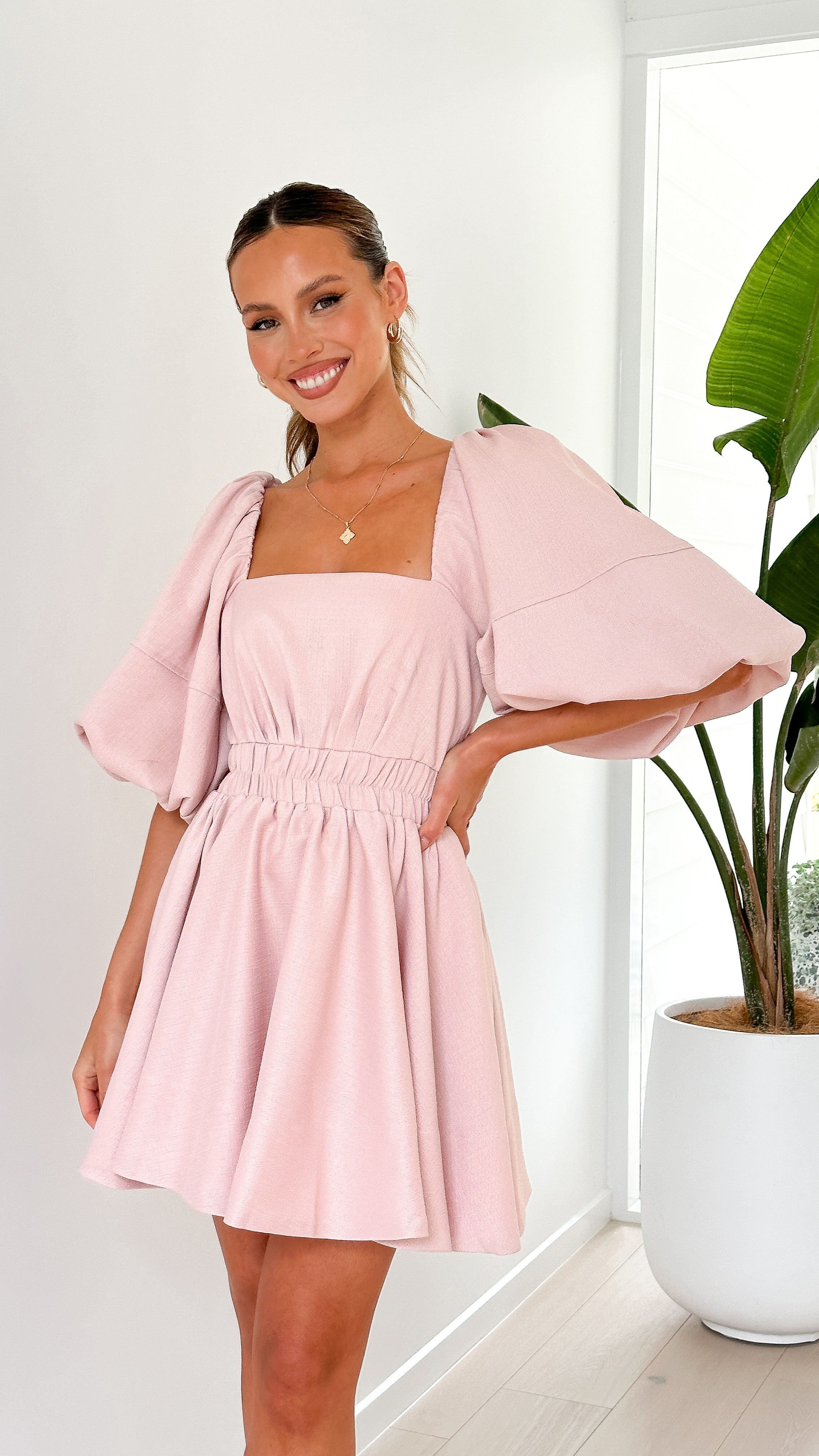 Amayah Mini Dress - Light Pink