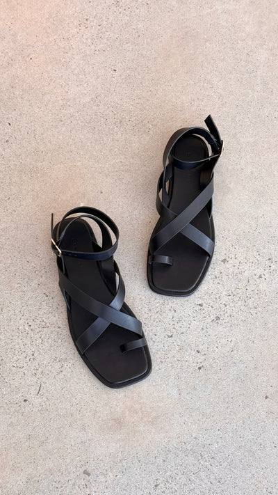 Load image into Gallery viewer, Ushi Sandal - Black - Billy J
