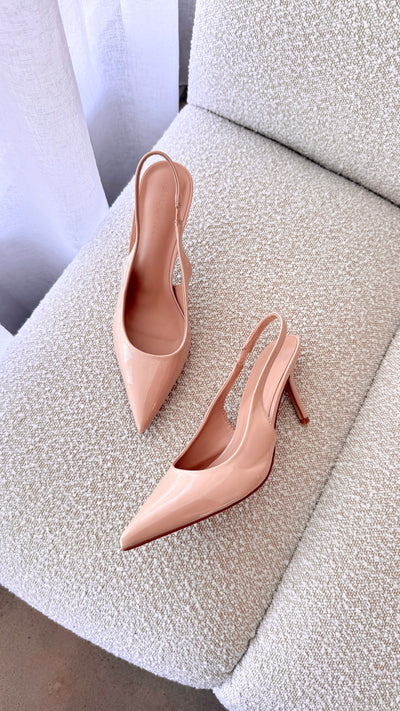 Load image into Gallery viewer, Blondie Heels - Nude Patent - Billy J
