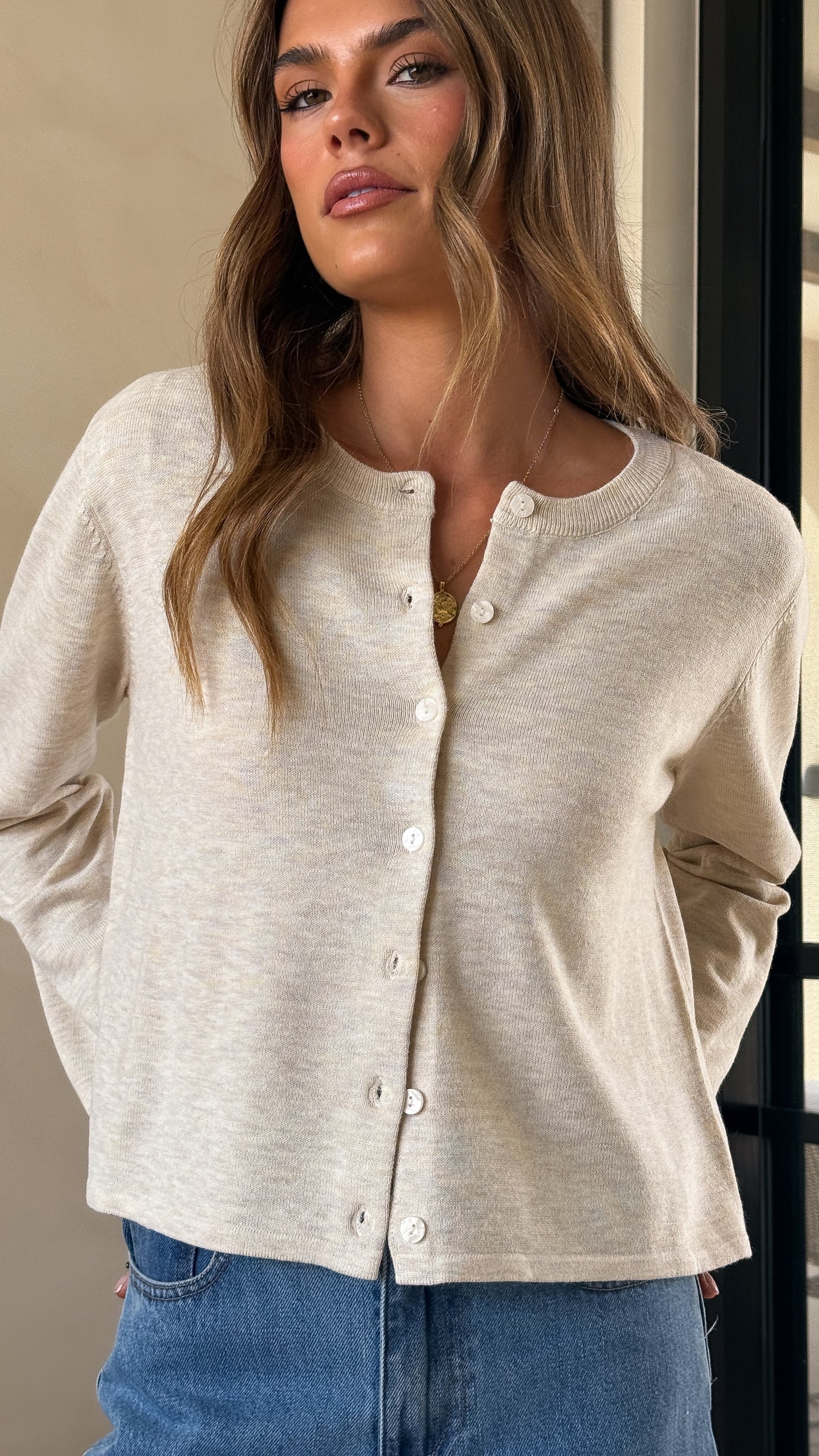 Lydia Cardigan - Natural - Billy J