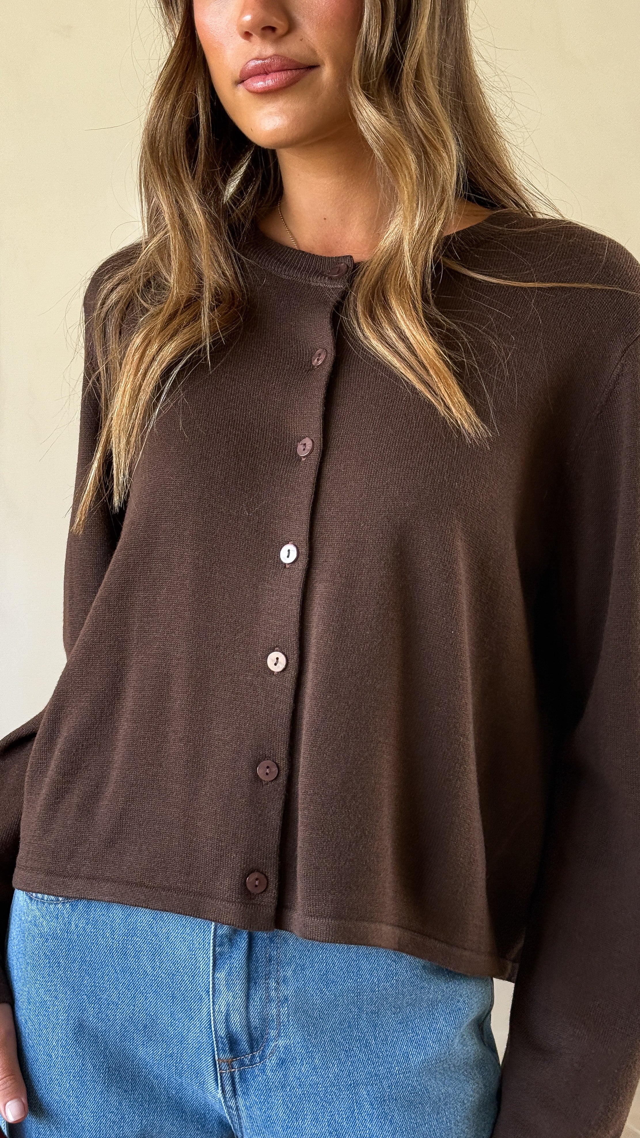 Lydia Cardigan - Chocolate - Billy J