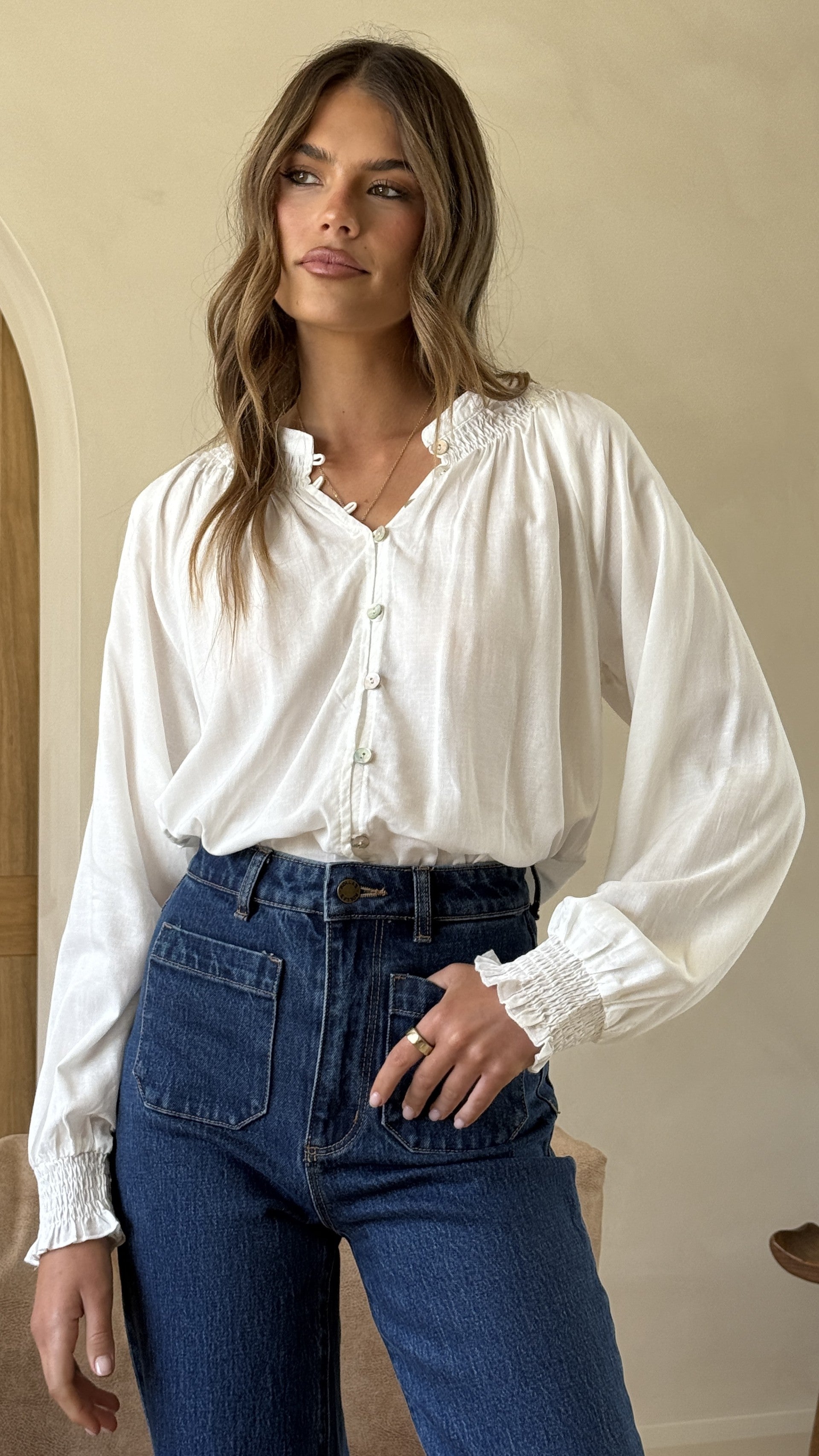 Solana Top - White - Billy J