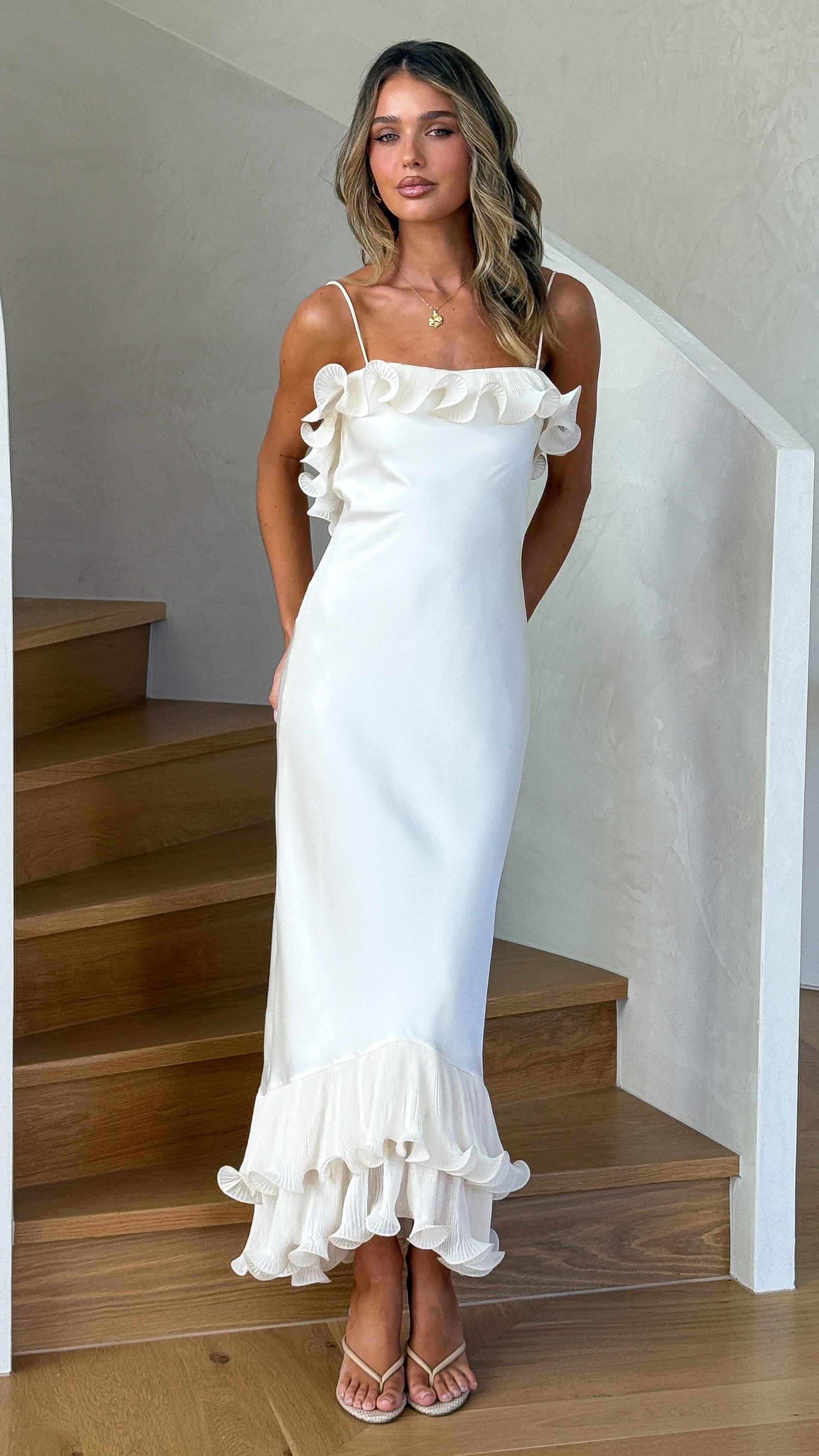 Eleanor Maxi Dress - Ivory - Billy J