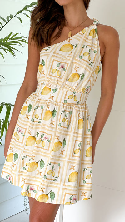 Load image into Gallery viewer, Aliyah Mini Dress - Lemons and Love - Billy J

