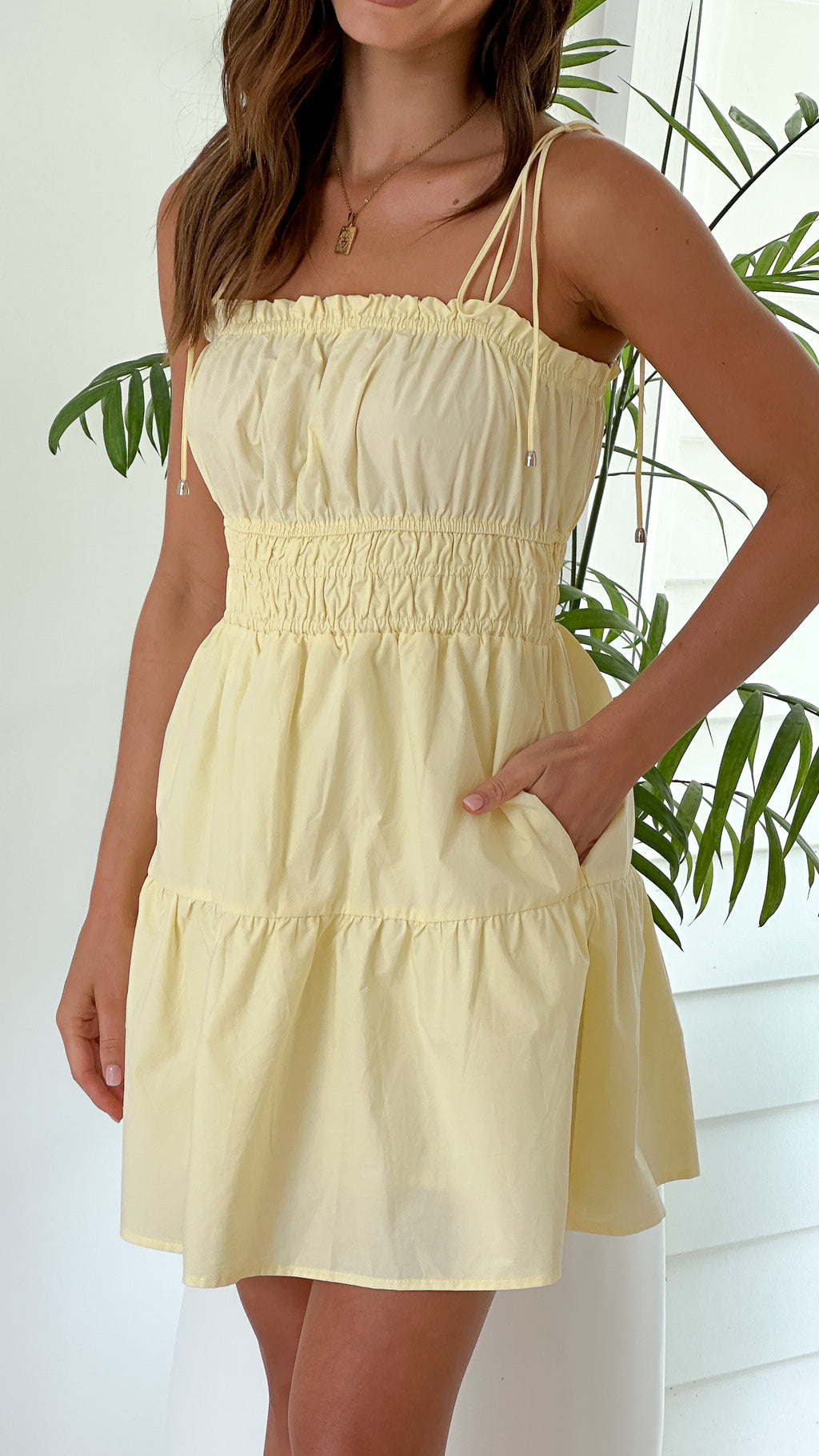 Cely Mini Dress - Yellow