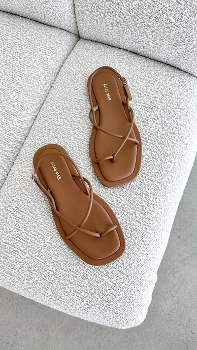 Load image into Gallery viewer, Kendall Sandal - Pecan Leather - Billy J
