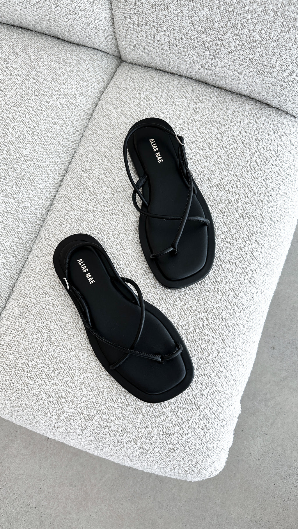 Kendall Sandal - Black Leather