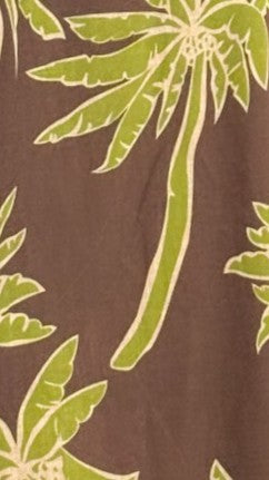 Bethani Mini Dress - Brown/Green Palm - Billy J