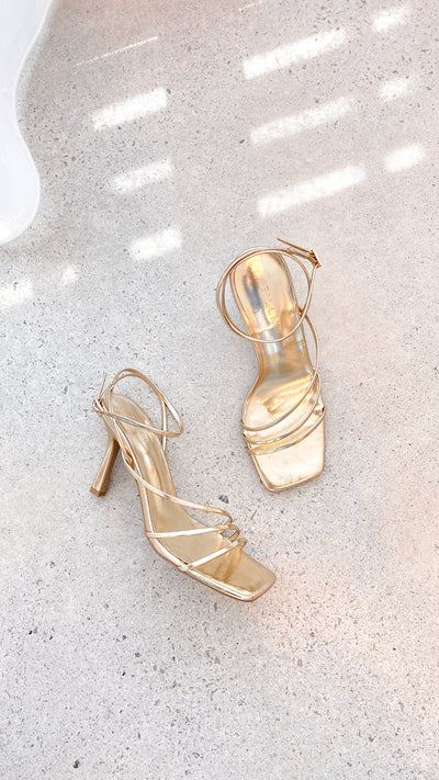 Load image into Gallery viewer, Sylvia Heel - Gold Metallic - Billy J
