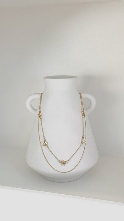 Load image into Gallery viewer, Daisey Necklace Set - Gold

