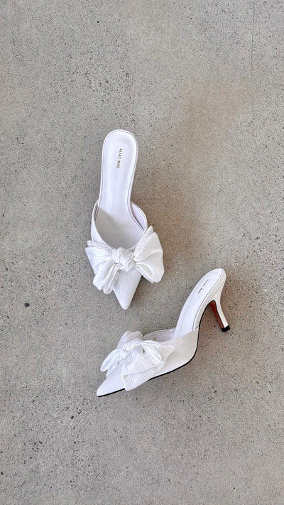 Load image into Gallery viewer, Fae Heel - Ivory Satin - Billy J
