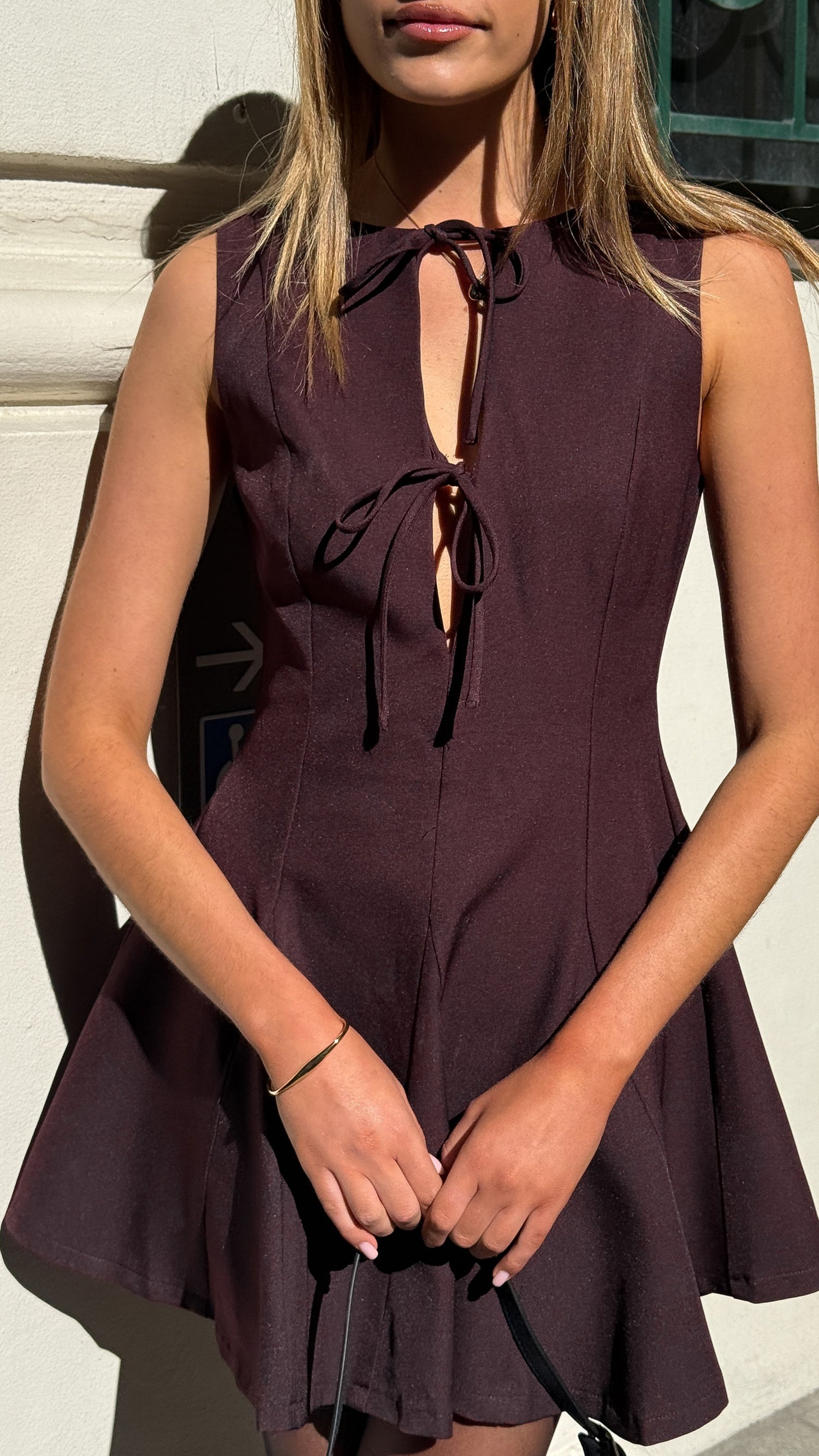 Sweeny Mini Dress - Plum - Billy J