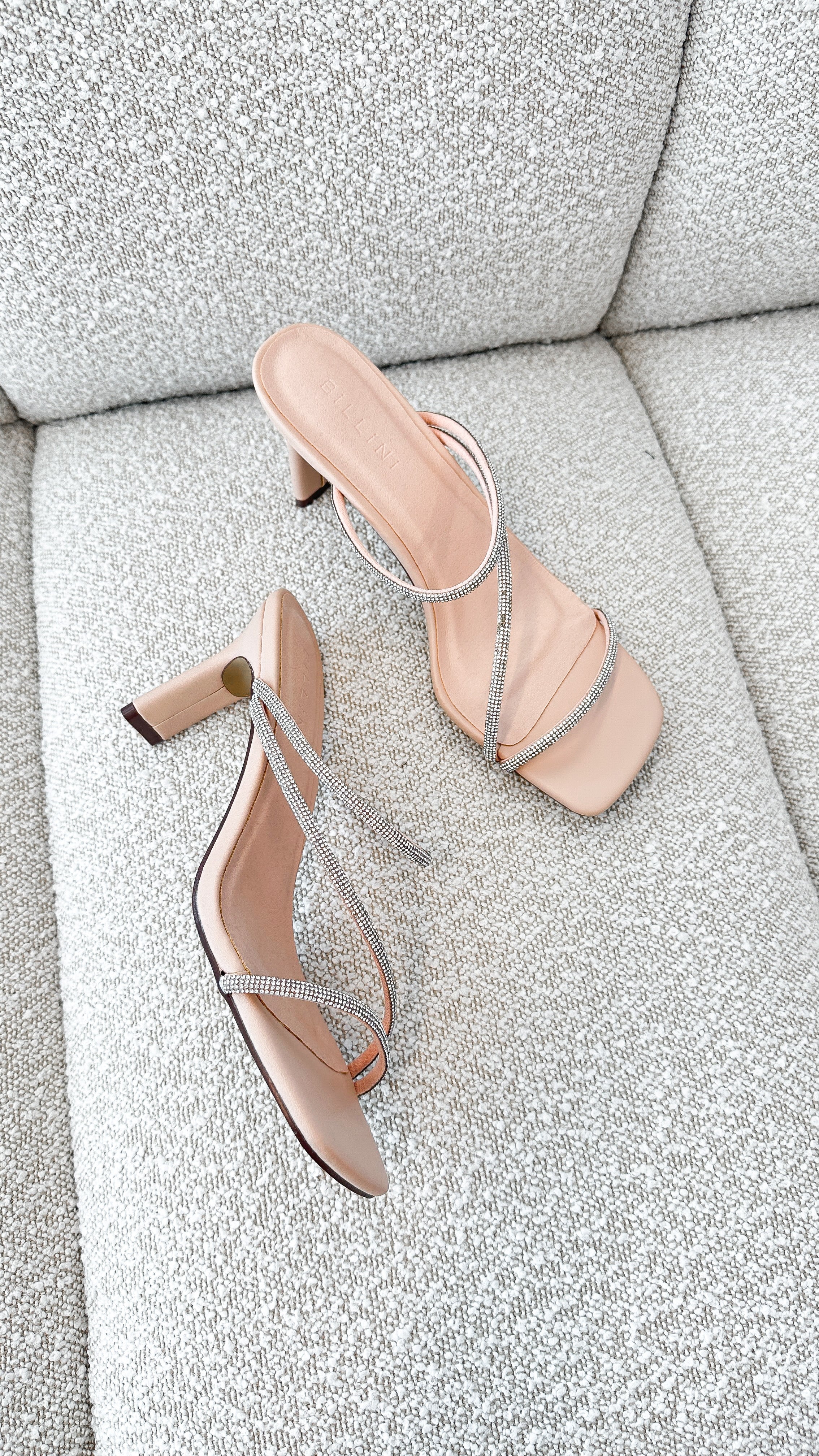 Femi Heel - Nude Diamante - Billy J