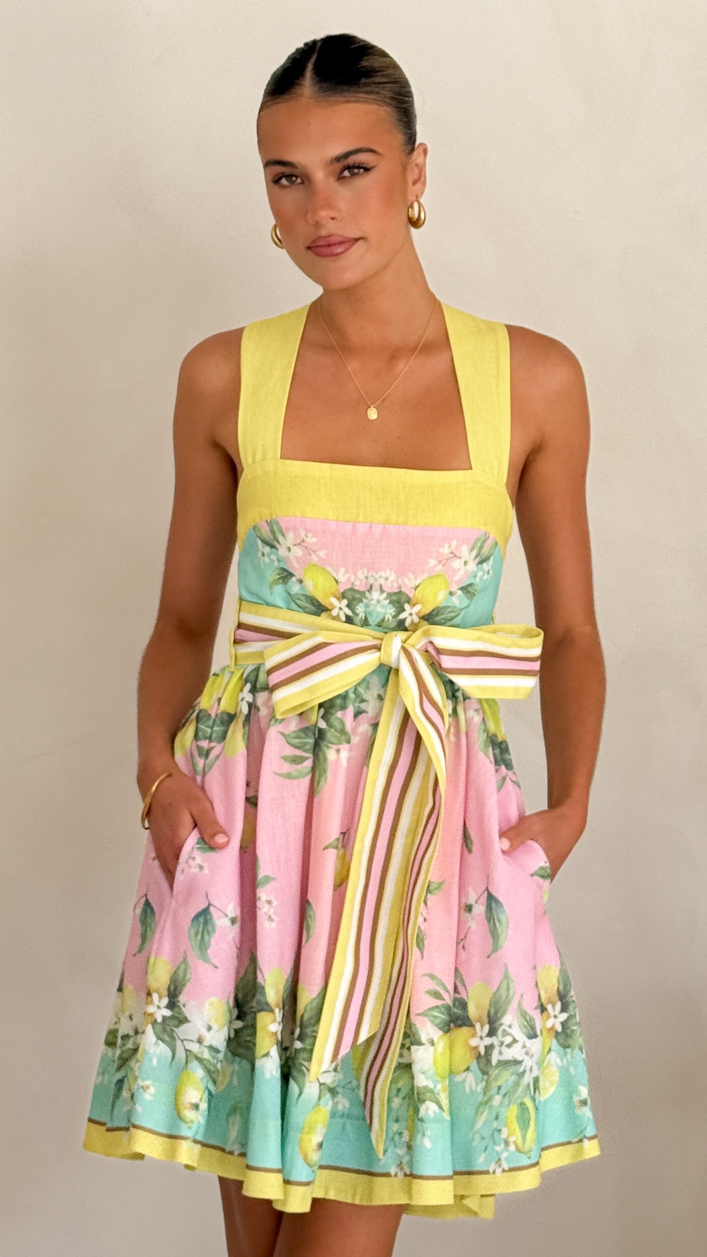 Velma Mini Dress - Rosé Lemonade - Billy J