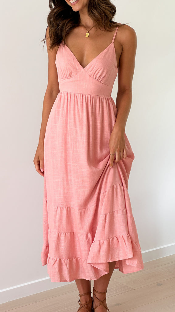 Addilyn Midi Dress - Light Pink