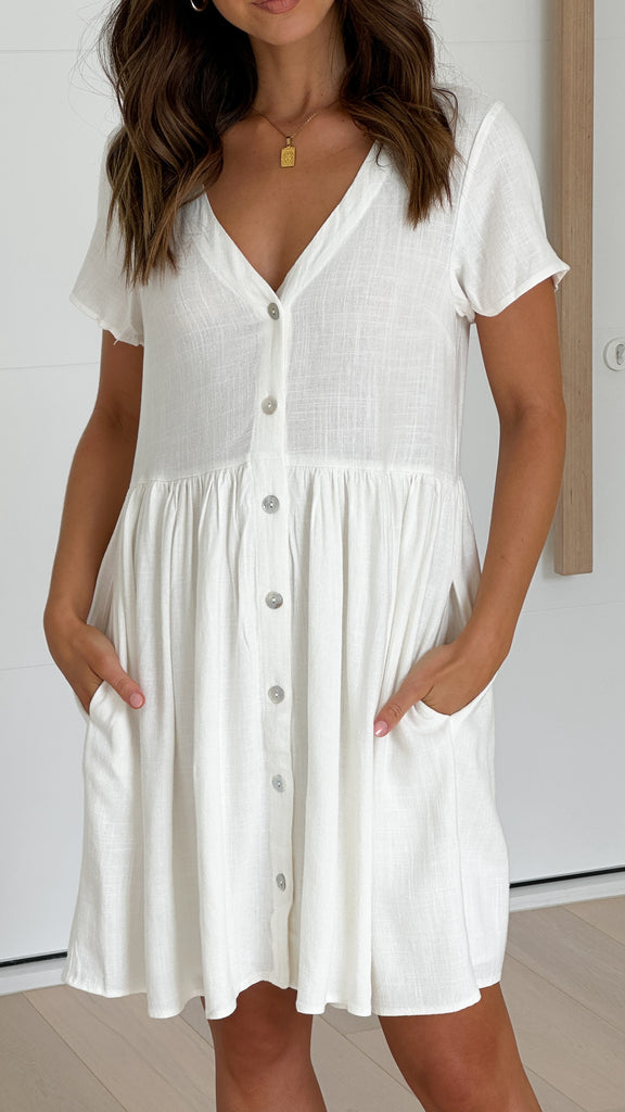 Courtney Mini Dress - White