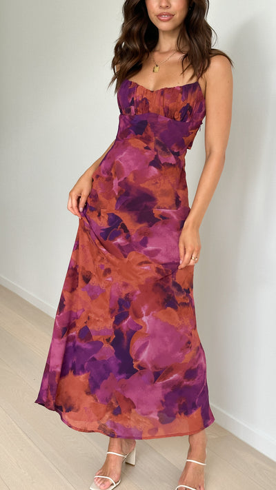 Load image into Gallery viewer, Margie Midi Dress - Dark Rose
