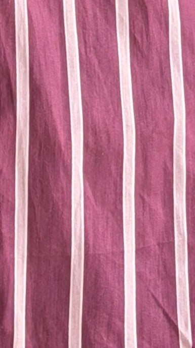 Nina Button Up Shirt - Merlot Stripe - Billy J