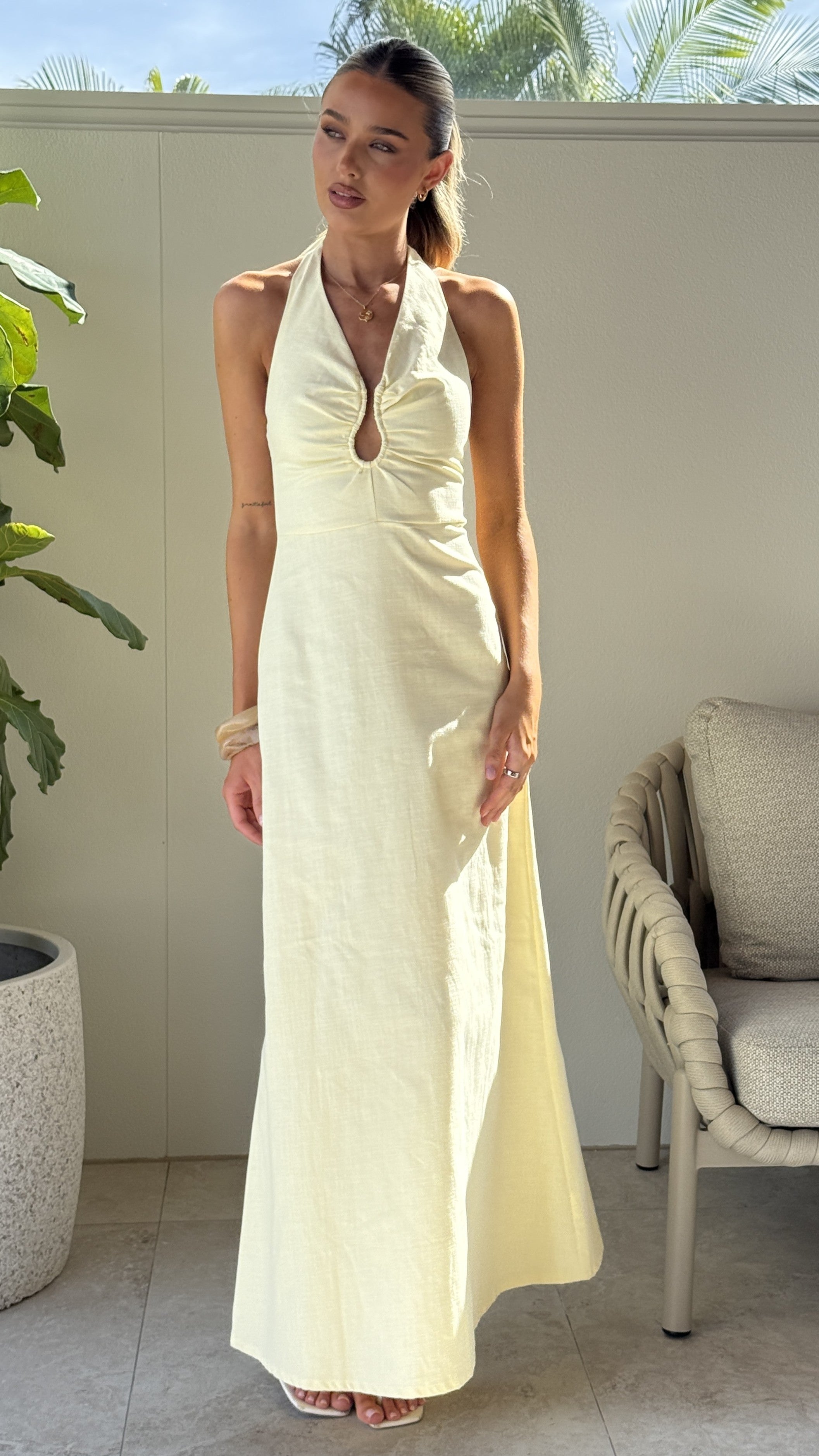 Larna Maxi Dress - Butter - Billy J