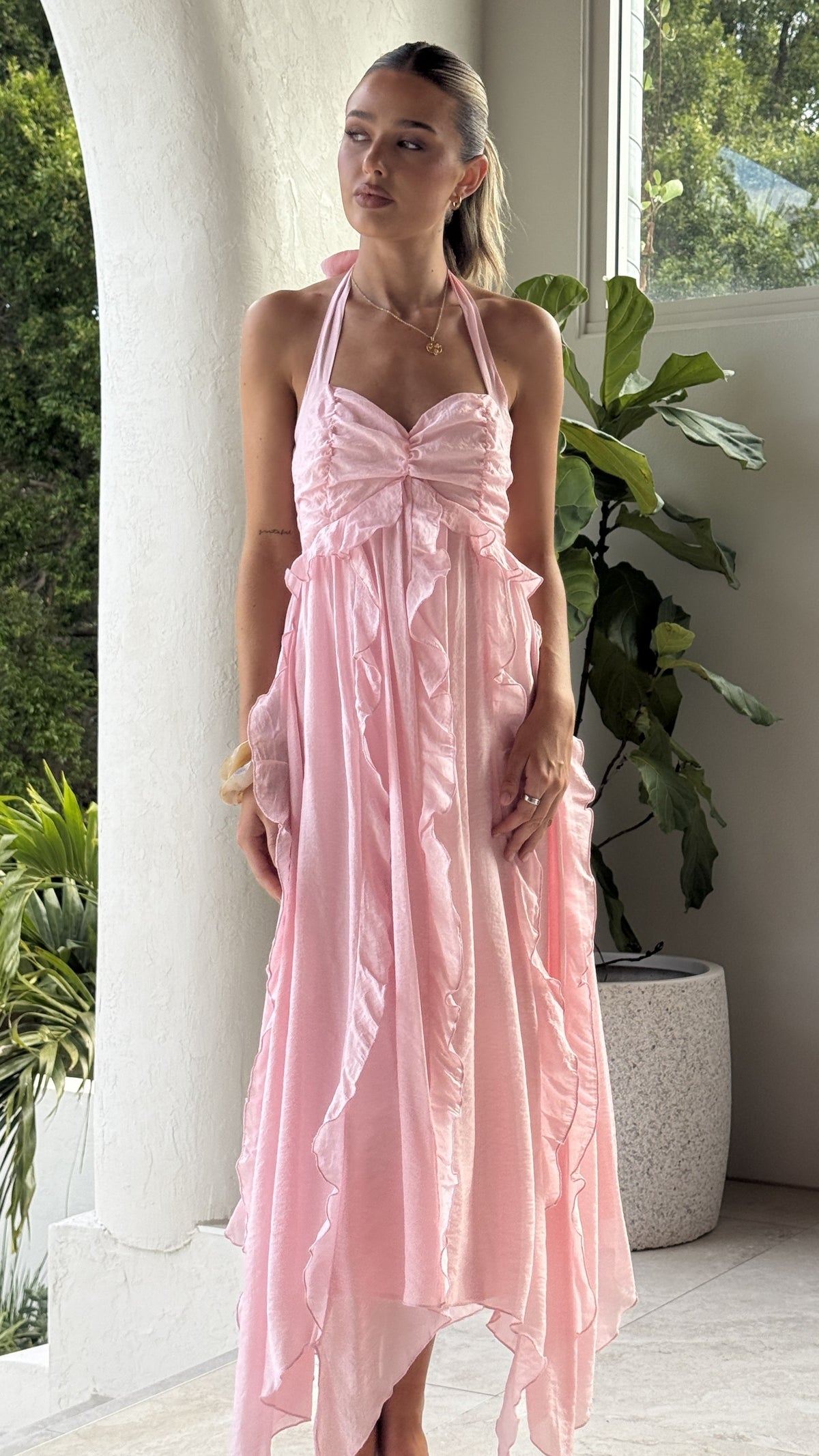 Nadine Maxi Dress - Pink - Billy J