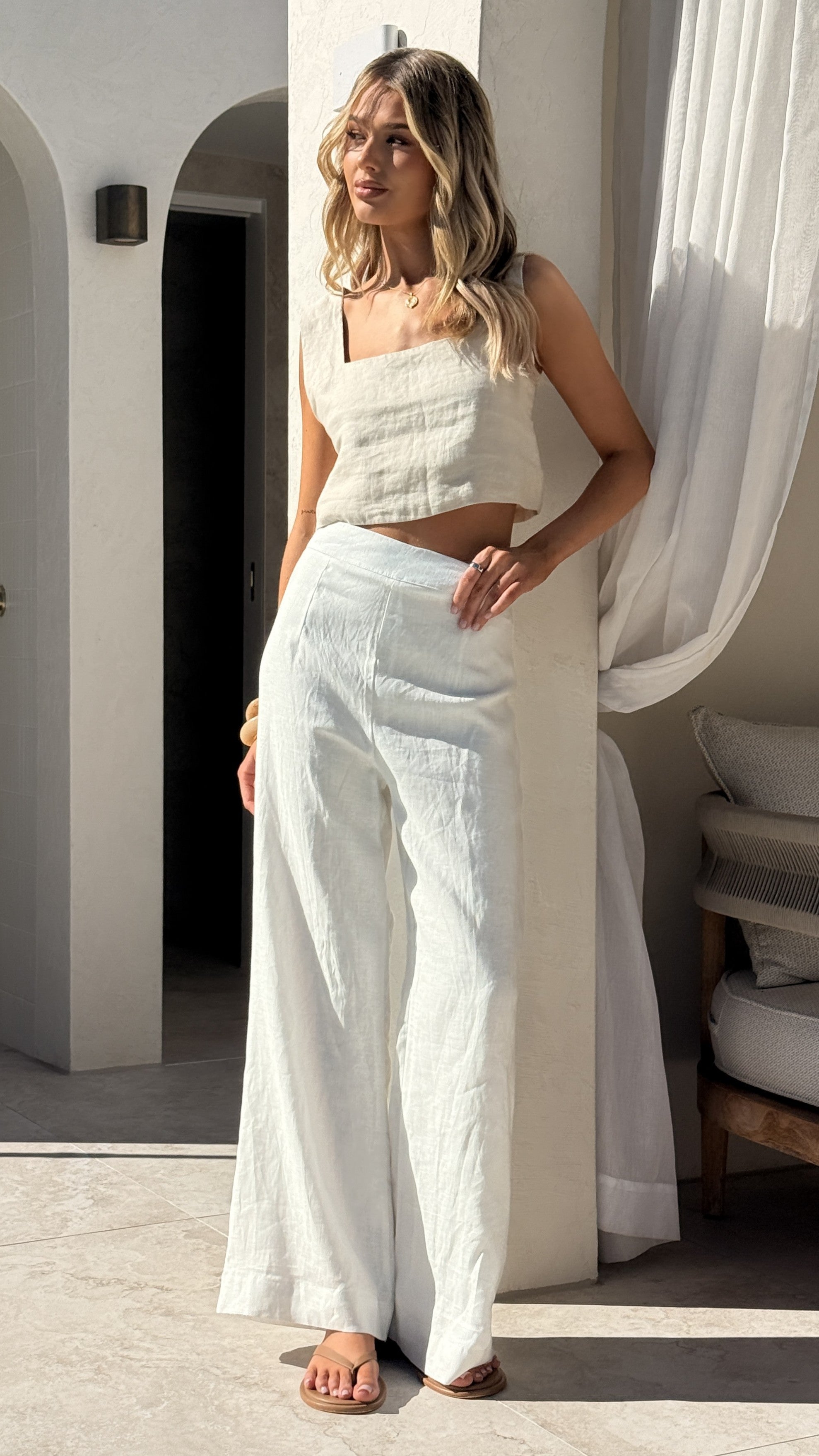 Jaylani Pants - White - Billy J