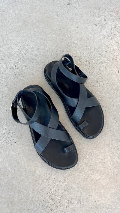 Load image into Gallery viewer, Zini Sandal - Black - Billy J
