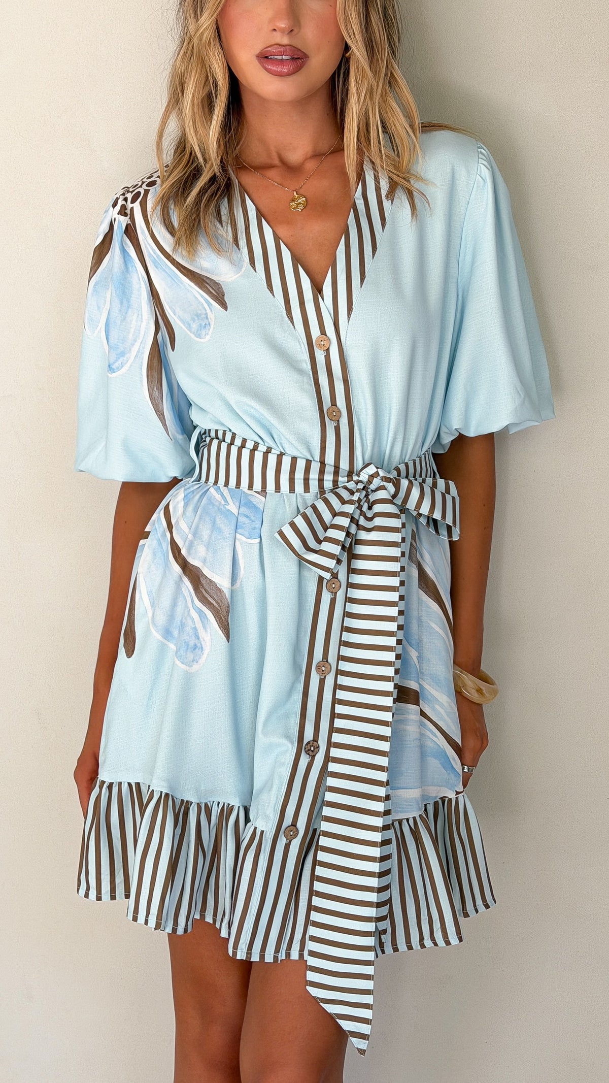 Malina Mini Dress - Ocean Breeze - Billy J
