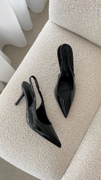 Load image into Gallery viewer, Blondie Heels - Black Patent - Billy J
