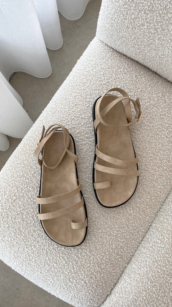 Astrid Sandal - Taupe Nubuck - Billy J