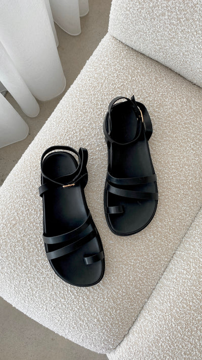 Load image into Gallery viewer, Astrid Sandal - Black - Billy J
