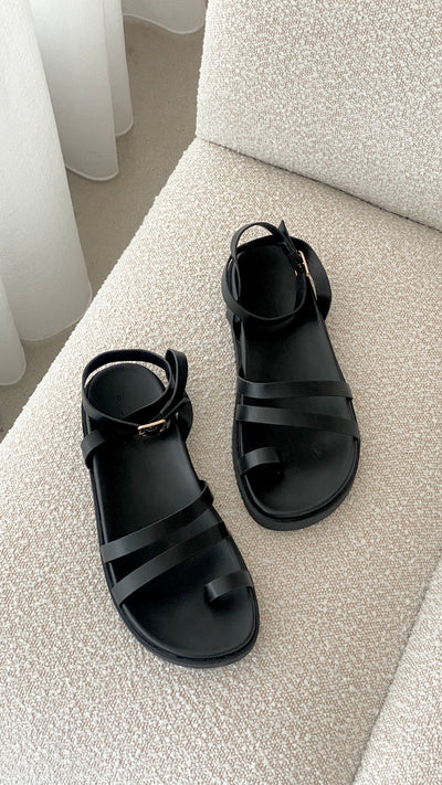 Load image into Gallery viewer, Astrid Sandal - Black - Billy J
