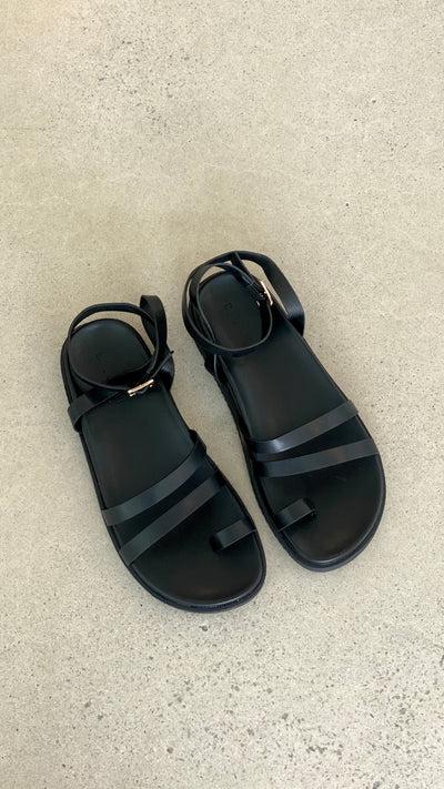 Load image into Gallery viewer, Astrid Sandal - Black - Billy J
