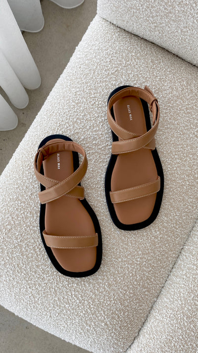 Load image into Gallery viewer, Kenia Sandal - Pecan Leather - Billy J
