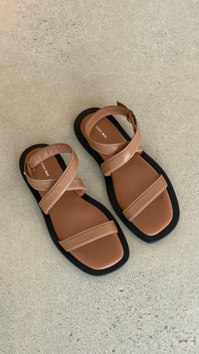 Load image into Gallery viewer, Kenia Sandal - Pecan Leather - Billy J
