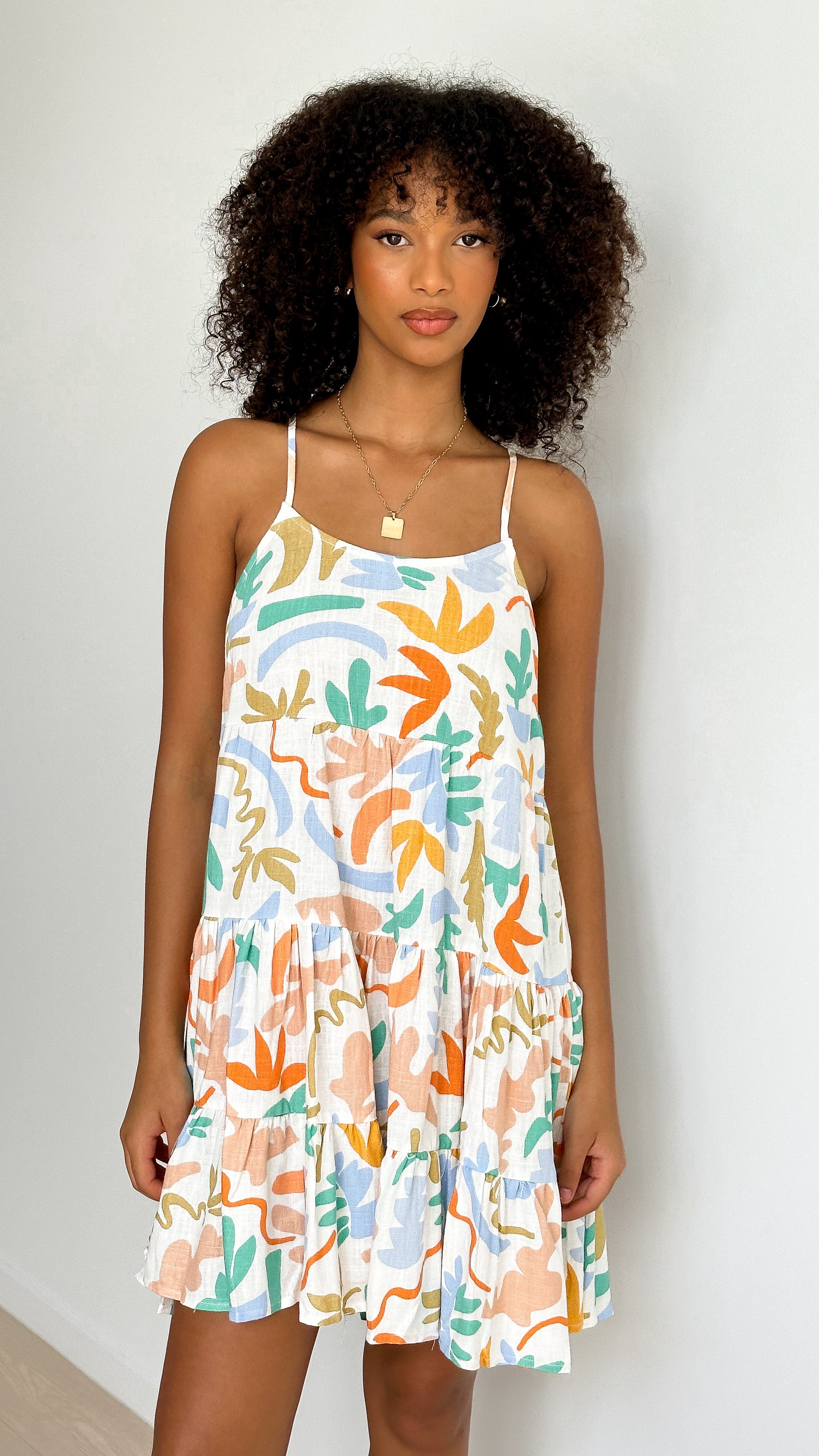 Vicki Mini Dress - Tierra Print - Billy J